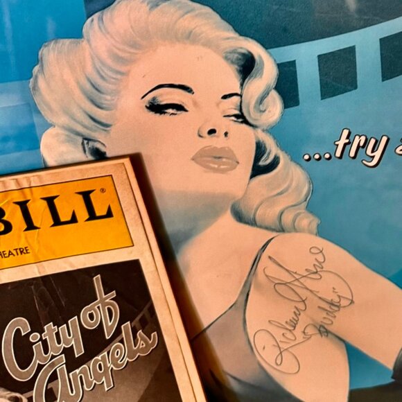 CITY OF ANGELS,1991 FRAMED, CAST MEMBER SIGNED-BROADWAY WINDOW POSTER & PLAYBILL - Picture 2 of 5